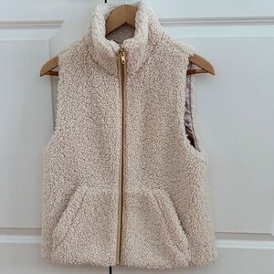 JCrew Sherpa Fleece Vest, XS , excellent condition